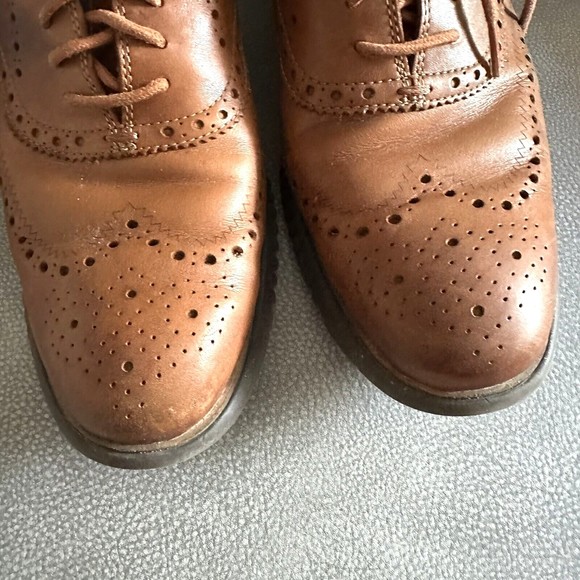 Cole Haan Men\'s ZeroGrand Wingtip Oxford Leather Shoes Brown Size 10M main image 4
